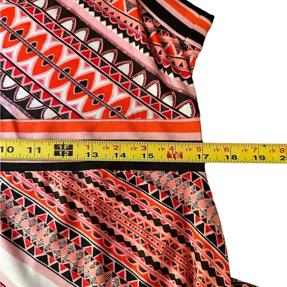 ๐บ๐ธ ๐ป 4/$25 Venus Graphic Herringbone Strappy Maxi Dress, Pink/Black, Size XL - Picture 3 of 6
